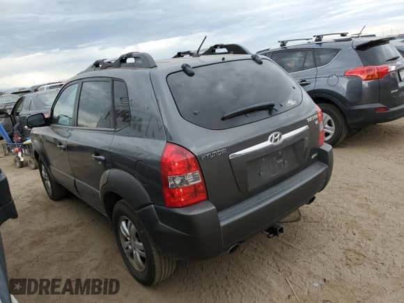 2007 Hyundai Tucson SE with VIN KM8JN72D57U518473, listed as a Copart auction lot 71998814 with 106,340 mi miles and Salvage title. Bid and sale history available at DreamBid. Image 2.