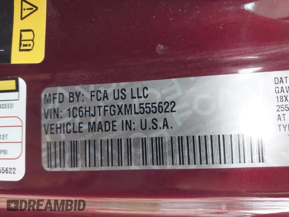 ✅ 2021 Jeep Gladiator Overland • VIN: 1C6HJTFGXML555622 • Lot: 42237686. Wystawiony na IAAI z przebiegiem 62 358 mil. Bezpłatny archiwum sprzedaży aukcyjnych z USA i szczegółowy raport historii pojazdu na DreamBid. Zdjęcie 9.