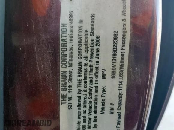 ✅ 2006 Chevrolet Uplander Cargo • VIN: 1GBDV13186D223082 • Лот: 49682435. Опубликован ранее на Copart с пробегом 123 049 миль. Бесплатный доступ к архиву аукционных продаж из США и подробный отчёт об истории автомобиля на DreamBid. Изображение 14.