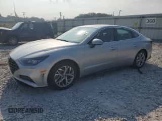 2020 Hyundai Sonata SEL z VIN 5NPEF4JA0LH054831, wystawiony jako Copart lot #81202405 z przebiegiem 91 594 mil mil oraz Szkoda całkowita • Salvage title. Historia ofert i sprzedaży dostępna na DreamBid. Obrazek 1.