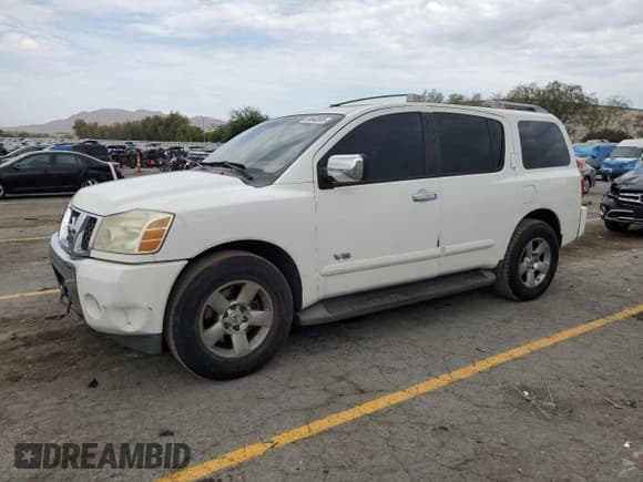 ✅ 2006 Nissan Armada LE • VIN: 5N1AA08AX6N740192 • Lot: 69840585. Listed on Copart with 277,705 mi. Free auction sales archive from the USA and detailed vehicle history report at DreamBid. Image 1.