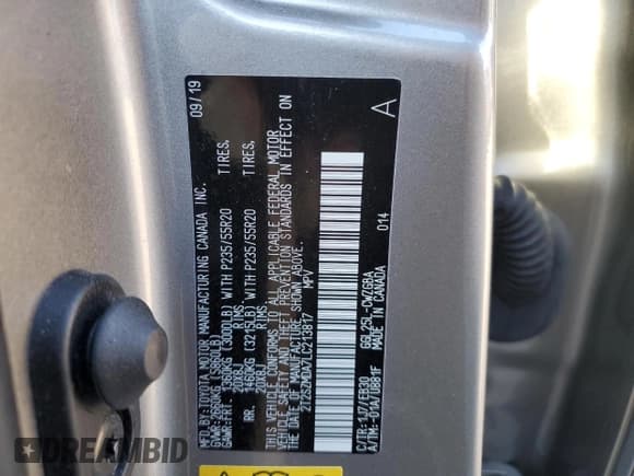 ✅ 2020 Lexus RX 350 F Sport • VIN: 2T2SZMDA7LC213817 • Лот: 86687514. Опубликован ранее на Copart с пробегом 29 702 миль. Бесплатный доступ к архиву аукционных продаж из США и подробный отчёт об истории автомобиля на DreamBid. Изображение 15.