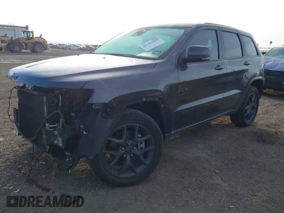 2021 Jeep Grand Cherokee 80th Anniversary с VIN 1C4RJEBGXMC624310, выставлен на аукционе IAAI как лот 41792004 с пробегом 34 895 миль миль и . История ставок и продаж доступна на DreamBid. Изображение 2.