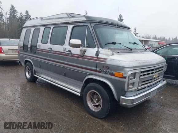 ✅ 1990 Chevrolet Sportvan • VIN: 1GBEG25K4L7168277 • Лот: 43909348. Опубликован ранее на IAAI с пробегом 248 140 миль. Бесплатный доступ к архиву аукционных продаж из США и подробный отчёт об истории автомобиля на DreamBid. Изображение 1.