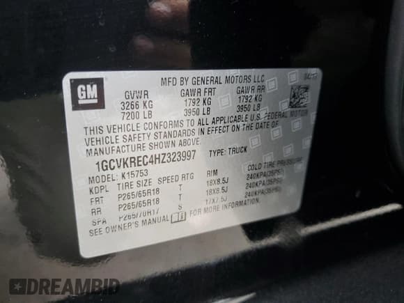 ✅ 2017 Chevrolet Silverado 1500 LT • VIN: 1GCVKREC4HZ323997 • Лот: 71471094. Опубликован ранее на Copart с пробегом 107 214 миль. Бесплатный доступ к архиву аукционных продаж из США и подробный отчёт об истории автомобиля на DreamBid. Изображение 14.