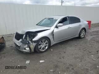 2009 Hyundai Genesis z VIN KMHGC46F39U029308, wystawiony jako Copart lot #73496114 z przebiegiem 173 098 mil mil oraz Szkoda całkowita • Salvage title. Historia ofert i sprzedaży dostępna na DreamBid. Obrazek 1.