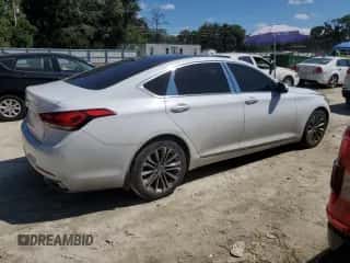 2015 Hyundai Genesis 3.8L z VIN KMHGN4JE2FU096423, wystawiony jako Copart lot #72437684 z przebiegiem 122 934 mil mil oraz Szkoda całkowita • Salvage title. Historia ofert i sprzedaży dostępna na DreamBid. Obrazek 3.