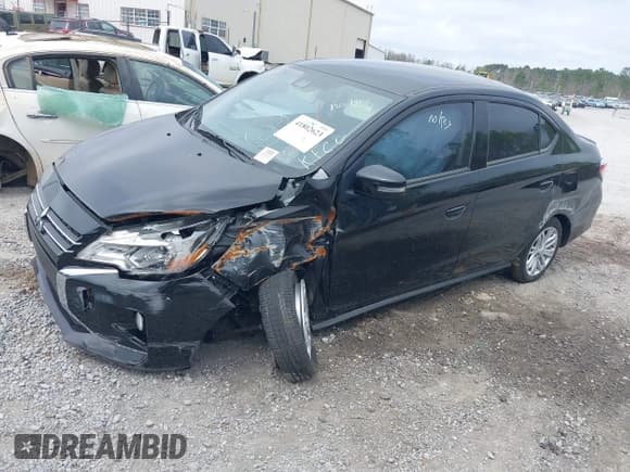 ✅ 2024 Mitsubishi Mirage SE • VIN: ML32FVFJ6RHF07395 • Lot: 41802623. Listed on IAAI with 6,188 mi. Free auction sales archive from the USA and detailed vehicle history report at DreamBid. Image 2.