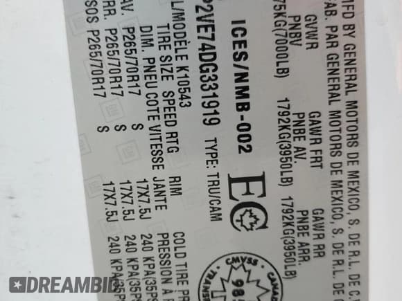 ✅ 2013 GMC Sierra 1500 SLE • VIN: 3GTP2VE74DG331919 • Лот: 90463675. Опубликован ранее на Copart с пробегом 166 318 миль. Бесплатный доступ к архиву аукционных продаж из США и подробный отчёт об истории автомобиля на DreamBid. Изображение 12.