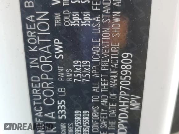 ✅ 2023 Kia Sportage X-Line • VIN: KNDPYDAH7P7059809 • Lot: 68974715. Listed on Copart with 38,902 mi. Free auction sales archive from the USA and detailed vehicle history report at DreamBid. Image 14.