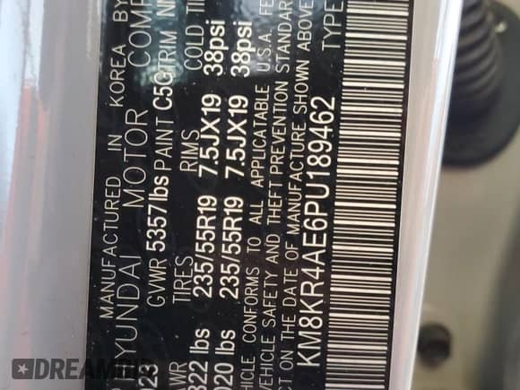 2023 Hyundai Ioniq 5 Limited z VIN KM8KR4AE6PU189462, wystawiony jako Copart lot #66572975 z przebiegiem 41 159 mil mil oraz Szkoda całkowita • Salvage title. Historia ofert i sprzedaży dostępna na DreamBid. Obrazek 13.