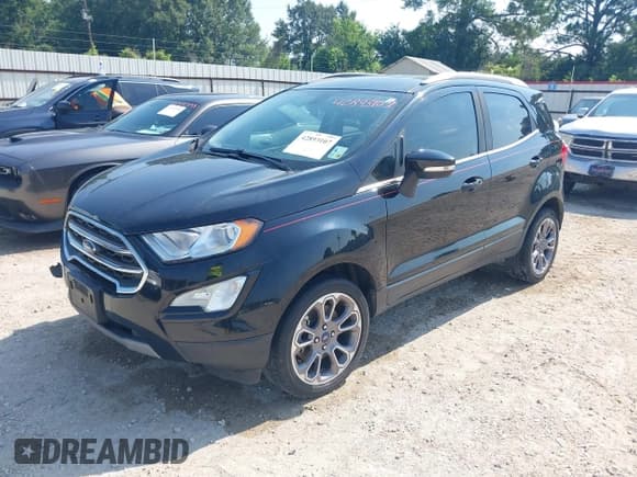 ✅ 2020 Ford EcoSport Titanium • VIN: MAJ3S2KE6LC370535 • Lot: 42893107. Listed on IAAI with 66,811 mi. Free auction sales archive from the USA and detailed vehicle history report at DreamBid. Image 2.