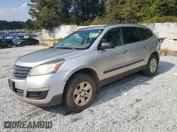 2013 Chevrolet Traverse LS with VIN 1GNKRFED2DJ249355, listed as a Copart auction lot 80835165 with 125,159 mi miles and Salvage title. Bid and sale history available at DreamBid. Image 1.