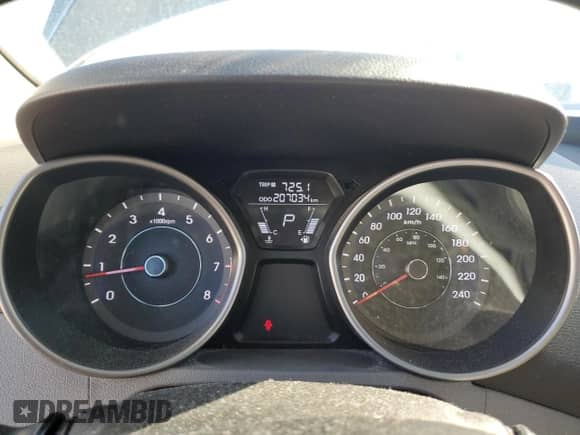 2013 Hyundai Elantra Limited with VIN 5NPDH4AE5DH346632, listed as a Copart auction lot 85102235 with 207,034 mi miles and Clean title. Bid and sale history available at DreamBid. Image 9.