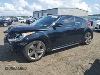 2014 Hyundai Veloster Turbo z VIN KMHTC6AE2EU191384, wystawiony jako Copart lot #64894255 z przebiegiem 120 727 mil mil oraz Czysty tytuł • Clean title. Historia ofert i sprzedaży dostępna na DreamBid. Obrazek 1.
