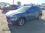 2022 Hyundai Kona SEL with VIN KM8K6CAB9NU838323, listed as a IAAI auction lot 43528116 with 27,859 mi miles and . Bid and sale history available at DreamBid. Image 2.