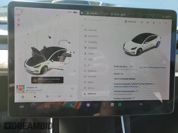 ✅ 2019 Tesla Model 3 Mid Range • VIN: 5YJ3E1EA8KF466494 • Lot: 91805595. Wystawiony na Copart z przebiegiem 54 907 mil. Bezpłatny archiwum sprzedaży aukcyjnych z USA i szczegółowy raport historii pojazdu na DreamBid. Zdjęcie 9.