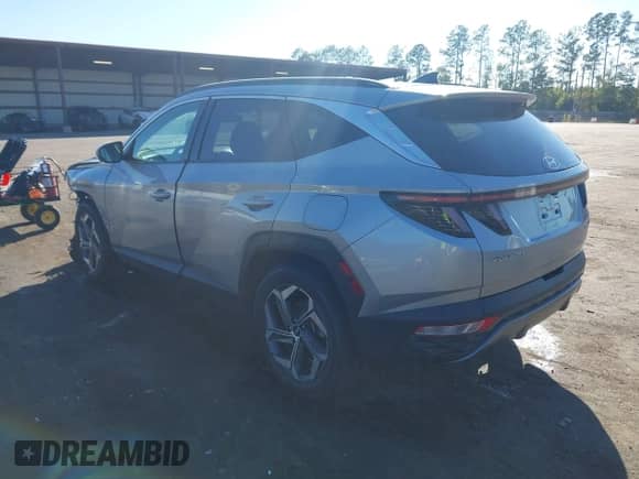 2022 Hyundai Tucson Limited with VIN KM8JECA16NU031649, listed as a IAAI auction lot 43544252 with 48,612 mi miles and . Bid and sale history available at DreamBid. Image 3.