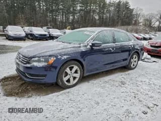 ✅ 2012 Volkswagen Passat SE • VIN: 1VWBP7A35CC087805 • Lot: 94779055. Listed on Copart with 163,695 mi. Free auction sales archive from the USA and detailed vehicle history report at DreamBid. Image 1.
