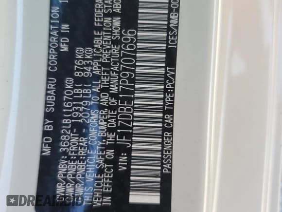 ✅ 2023 Subaru BRZ Limited • VIN: JF1ZDBE17P9707696 • Lot: 80627195. Listed on Copart with 9,781 mi. Free auction sales archive from the USA and detailed vehicle history report at DreamBid. Image 12.