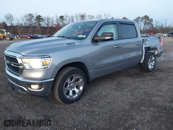 ✅ 2020 Ram 1500 Big Horn • VIN: 1C6SRFFT1LN132637 • Lot: 43702388. Listed on IAAI with 59,740 mi. Free auction sales archive from the USA and detailed vehicle history report at DreamBid. Image 2.