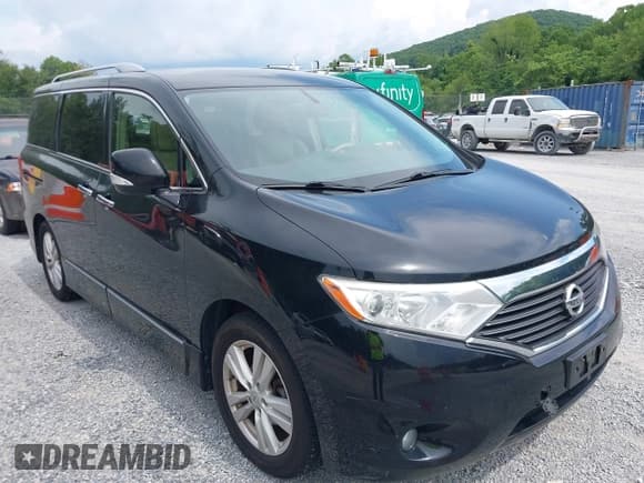 ✅ 2012 Nissan Quest SL • VIN: JN8AE2KP6C9049526 • Lot: 42876492. Listed on IAAI with 114,373 mi. Free auction sales archive from the USA and detailed vehicle history report at DreamBid. Image 1.