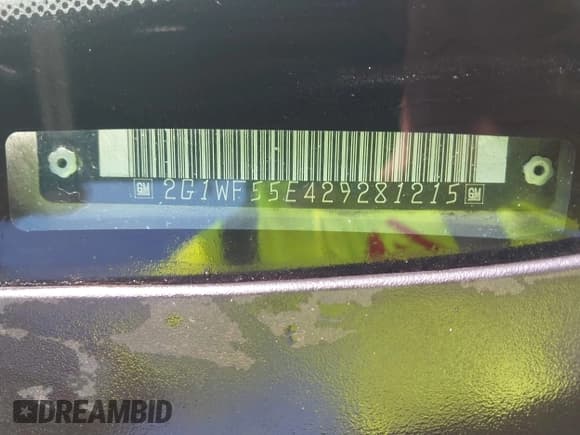 ✅ 2002 Chevrolet Impala • VIN: 2G1WF55E429281215 • Lot: 42991828. Wystawiony na IAAI z przebiegiem Nie podano. Bezpłatny archiwum sprzedaży aukcyjnych z USA i szczegółowy raport historii pojazdu na DreamBid. Zdjęcie 9.