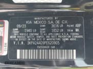 ✅ 2023 Kia Rio S • VIN: 3KPA24AD9PE620905 • Lot: 42748684. Wystawiony na IAAI z przebiegiem 21 472 mil. Bezpłatny archiwum sprzedaży aukcyjnych z USA i szczegółowy raport historii pojazdu na DreamBid. Zdjęcie 9.