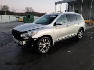 ✅ 2015 Infiniti QX60 • VIN: 5N1AL0MM8FC521267 • Lot: 91932445. Listed on Copart with 166,054 mi. Free auction sales archive from the USA and detailed vehicle history report at DreamBid. Image 1.