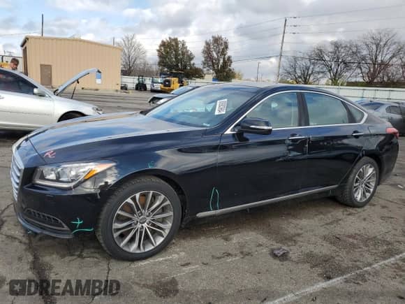 2015 Hyundai Genesis 3.8L z VIN KMHGN4JE0FU020022, wystawiony jako Copart lot #80983984 z przebiegiem 274 276 mil mil oraz Szkoda całkowita • Salvage title. Historia ofert i sprzedaży dostępna na DreamBid. Obrazek 1.
