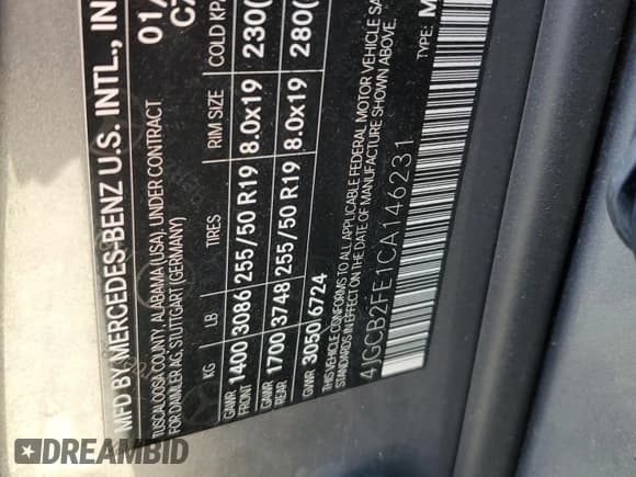 ✅ 2012 Mercedes-Benz R 350 • VIN: 4JGCB2FE1CA146231 • Lot: 70532995. Listed on Copart with 179,918 mi. Free auction sales archive from the USA and detailed vehicle history report at DreamBid. Image 13.