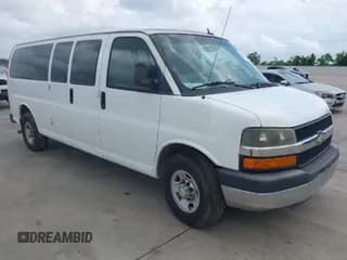 ✅ 2012 Chevrolet Express Passenger 1LT • VIN: 1GAZG1FG9C1129455 • Lot: 42105765. Listed on IAAI with 150,090 mi. Free auction sales archive from the USA and detailed vehicle history report at DreamBid. Image 1.