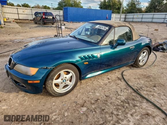 ✅ 1997 BMW 3 Series Z3 1.9 • VIN: 4USCH7324VLB79299 • Лот: 95624795. Опубликован ранее на Copart с пробегом Не указан. Бесплатный доступ к архиву аукционных продаж из США и подробный отчёт об истории автомобиля на DreamBid. Изображение 1.