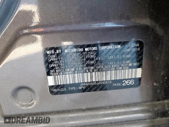 ✅ 2018 Mitsubishi Outlander SE • VIN: JA4AD3A35JZ045610 • Lot: 91407215. Wystawiony na Copart z przebiegiem Nie podano. Bezpłatny archiwum sprzedaży aukcyjnych z USA i szczegółowy raport historii pojazdu na DreamBid. Zdjęcie 14.