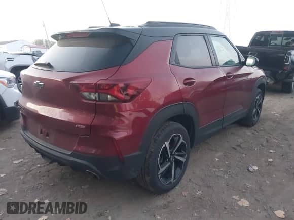2022 Chevrolet TrailBlazer RS с VIN KL79MUSL1NB056001, выставлен на аукционе IAAI как лот 43257616 с пробегом 98 509 миль миль и . История ставок и продаж доступна на DreamBid. Изображение 4.