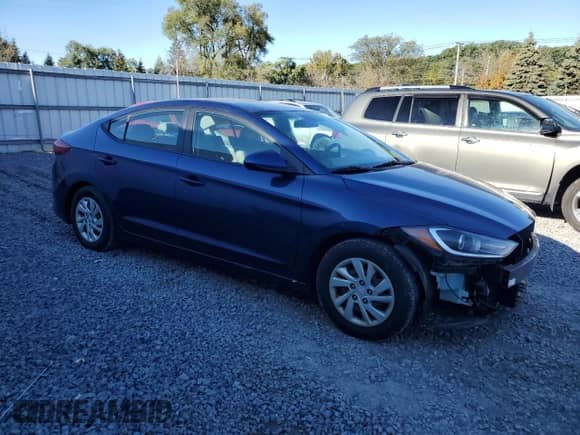 2017 Hyundai Elantra SE with VIN 5NPD74LF7HH089830, listed as a Copart auction lot 85665155 with 85,984 mi miles and Salvage title. Bid and sale history available at DreamBid. Image 4.