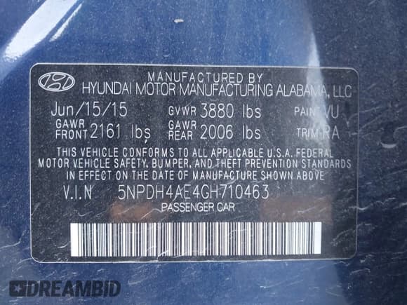 ✅ 2016 Hyundai Elantra SE • VIN: 5NPDH4AE4GH710463 • Лот: 43634270. Опубликован ранее на IAAI с пробегом 99 346 миль. Бесплатный доступ к архиву аукционных продаж из США и подробный отчёт об истории автомобиля на DreamBid. Изображение 9.