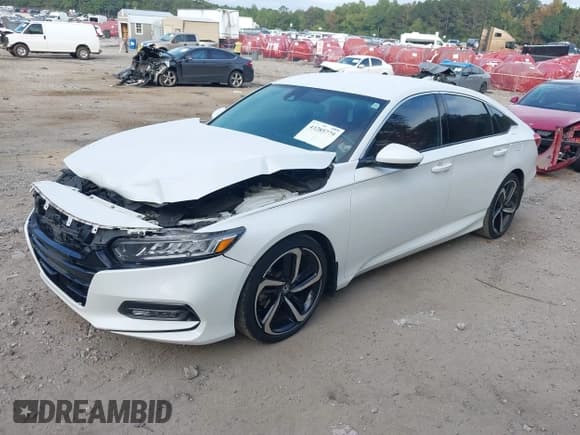 ✅ 2018 Honda Accord Sport • VIN: 1HGCV1F34JA252613 • Lot: 43285779. Listed on IAAI with 145,206 mi. Free auction sales archive from the USA and detailed vehicle history report at DreamBid. Image 17.