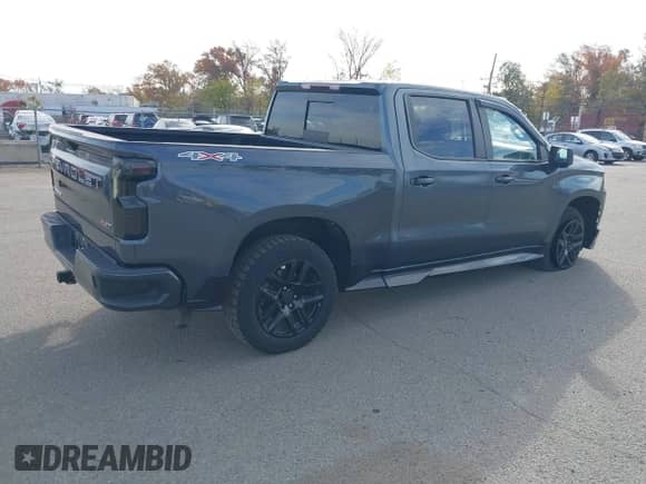 2021 Chevrolet Silverado 1500 RST with VIN 1GCUYEET9MZ264460, listed as a IAAI auction lot 43612602 with 31,804 mi miles and . Bid and sale history available at DreamBid. Image 4.