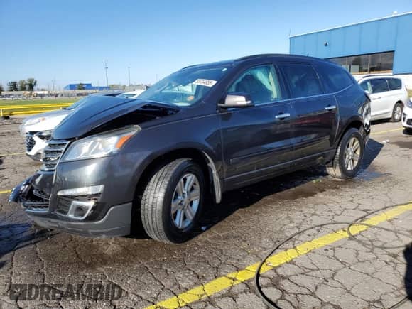 2014 Chevrolet Traverse LT z VIN 1GNKRGKD2EJ196118, wystawiony jako Copart lot #85734955 z przebiegiem 190 747 mil mil oraz Czysty tytuł • Clean title. Historia ofert i sprzedaży dostępna na DreamBid. Obrazek 1.