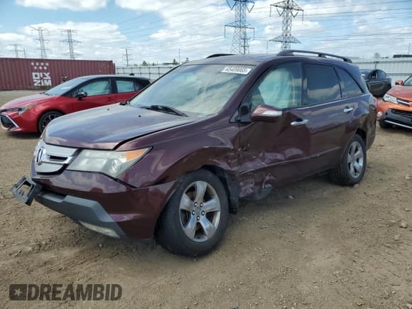 ✅ 2008 Acura MDX Sport • VIN: 2HNYD28818H530590 • Лот: 65409865. Опубликован ранее на Copart с пробегом Не указан. Бесплатный доступ к архиву аукционных продаж из США и подробный отчёт об истории автомобиля на DreamBid. Изображение 1.