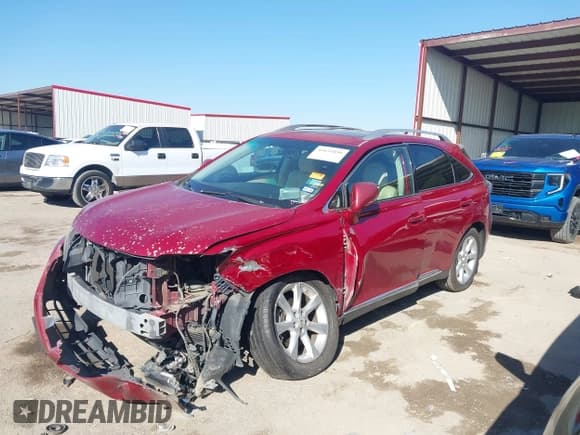 ✅ 2010 Lexus RX 350 • VIN: 2T2ZK1BA9AC025575 • Lot: 43634899. Listed on IAAI with 241,248 mi. Free auction sales archive from the USA and detailed vehicle history report at DreamBid. Image 2.