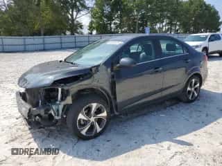 2018 Chevrolet Sonic Premier z VIN 1G1JF5SB6J4135789, wystawiony jako Copart lot #68529724 z przebiegiem 80 296 mil mil oraz Szkoda całkowita • Salvage title. Historia ofert i sprzedaży dostępna na DreamBid. Obrazek 1.