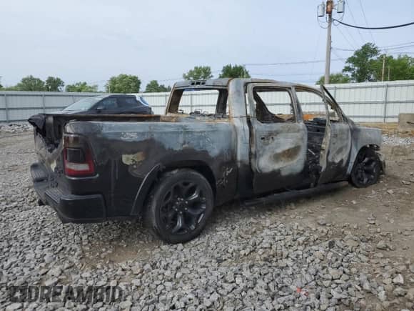 2024 Ram 1500 Limited with VIN 1C6SRFHT9RN128096, listed as a Copart auction lot 60881195 with Not provided miles and Salvage title. Bid and sale history available at DreamBid. Image 3.