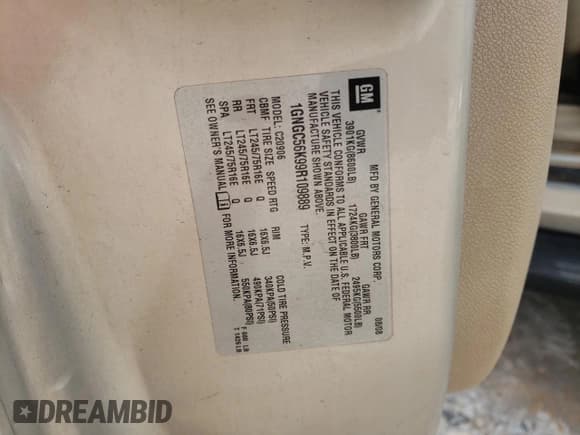 ✅ 2009 Chevrolet Suburban 2LT • VIN: 1GNGC56K99R109889 • Lot: 90428285. Wystawiony na Copart z przebiegiem 389 855 mil. Bezpłatny archiwum sprzedaży aukcyjnych z USA i szczegółowy raport historii pojazdu na DreamBid. Zdjęcie 13.