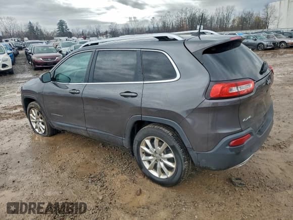 ✅ 2016 Jeep Cherokee Limited • VIN: 1C4PJMDS2GW121764 • Lot: 94419685. Wystawiony na Copart z przebiegiem 123 567 mil. Bezpłatny archiwum sprzedaży aukcyjnych z USA i szczegółowy raport historii pojazdu na DreamBid. Zdjęcie 2.