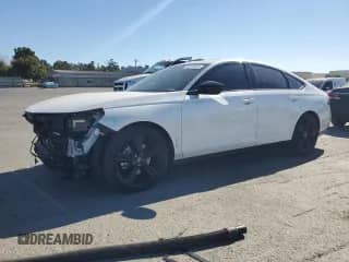 2024 Honda Accord Sport-L с VIN 1HGCY2F77RA047184, выставлен на аукционе Copart как лот 70777915 с пробегом 15 242 миль миль и Списание • Salvage title. История ставок и продаж доступна на DreamBid. Изображение 1.