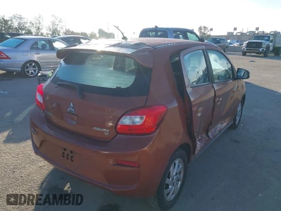 ✅ 2018 Mitsubishi Mirage SE • VIN: ML32A4HJ2JH001148 • Lot: 43763881. Listed on IAAI with 83,890 mi. Free auction sales archive from the USA and detailed vehicle history report at DreamBid. Image 4.