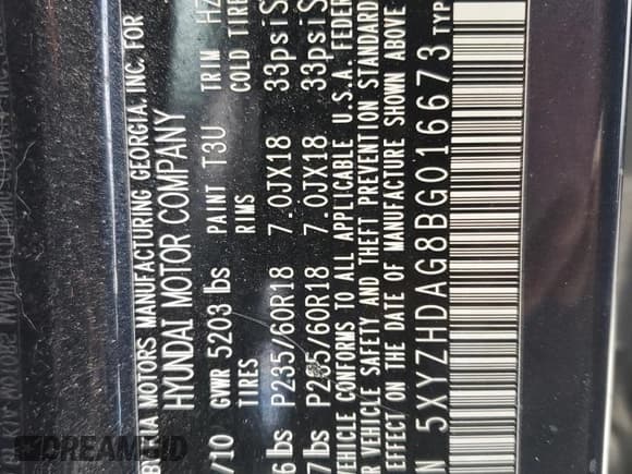 ✅ 2011 Hyundai Santa Fe SE • VIN: 5XYZHDAG8BG016673 • Lot: 76029564. Listed on Copart with 118,013 mi. Free auction sales archive from the USA and detailed vehicle history report at DreamBid. Image 14.