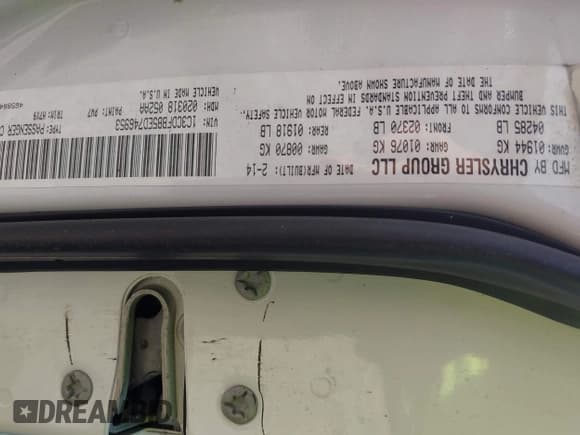 ✅ 2014 Dodge Dart SXT • VIN: 1C3CDFBB5ED746953 • Лот: 43656582. Опубликован ранее на IAAI с пробегом 59 399 миль. Бесплатный доступ к архиву аукционных продаж из США и подробный отчёт об истории автомобиля на DreamBid. Изображение 9.